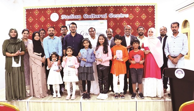 The winners with officials.