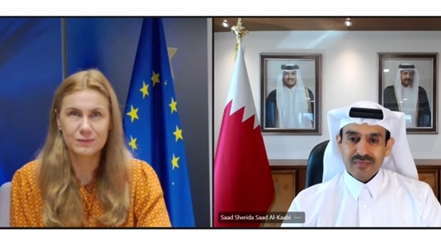 HE the Minister of State for Energy Affairs Saad Sherida al-Kaabi on Tuesday met Kadri Simson, the European Unionu2019s Commissioner for Energy for a discussion on bilateral cooperation in the field of energy. During the meeting, which was held virtually, al-Kaabi reaffirmed, u201cQatar stands ready to support our partners around the world in times of need.u201d