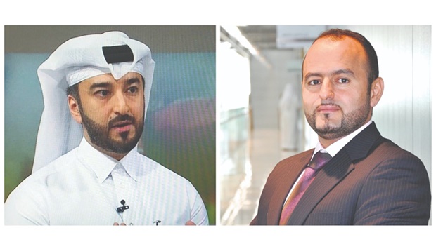 Dr Fethi Filali, right, and Omar Mohammed al-Jaber.