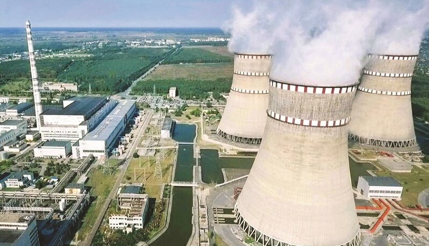 CONCERN: An aerial view of the Rivne Nuclear Power Plant located near the town of Varash in Rivne Oblast. A war would magnify risks, because the reactor operators who might mitigate the fallout would be more prone to flee for fear of being shot or bombed.