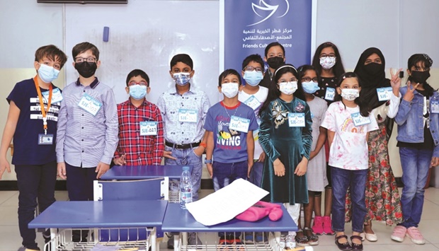 The fiesta, which is being participated in by nearly 1,000 students from 19 schools for Asian and Arab expatriates, aims to develop the skills of the students, nurture talents in children, and create an interactive atmosphere for the participants.