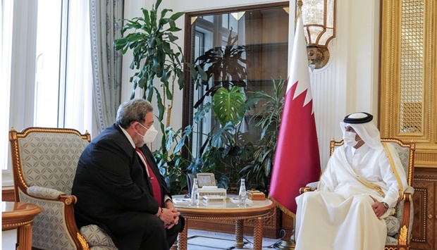 Bilateral relations and ways to enhance them were discussed, in addition to a number of issues of common interest.