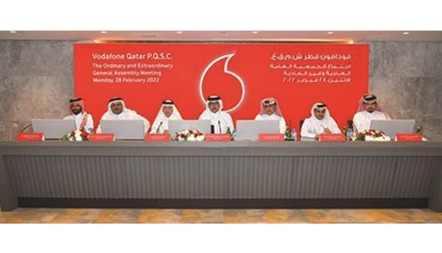 Vodafone Qatar held its ordinary and extraordinary general assembly meetings virtually on Monday, chaired by Vodafone Qataru2019s chairman Abdulla bin Nasser al-Misnad