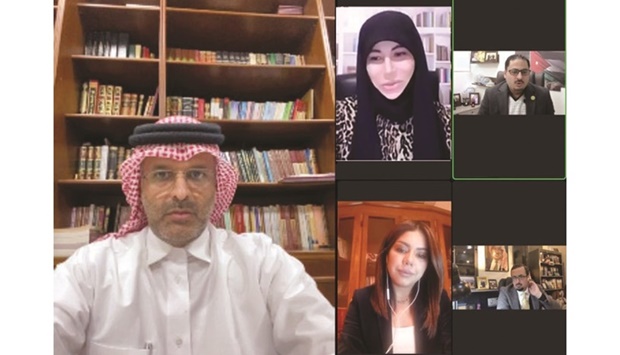 QICCA board member for International Relations Sheikh Dr Thani bin Ali al-Thani was guest of honour during the webinar.
