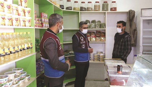QC recently opened a traditional souq in Sarmada town in northern Syria for the families of IDPs, as part of the u2018Support Vegetable Value Chainu2019 project, handing over shops in the souq to the IDPs' families.