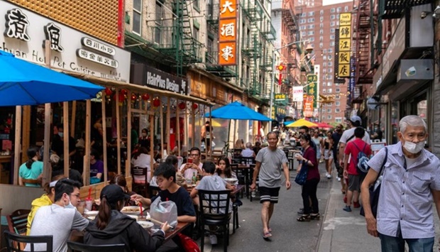 The New York City Council held a hearing on Tuesday to consider a plan to make sidewalk dining - first allowed in 2020 as a temporary measure to help blunt economic fallout from the coronavirus pandemic - part of the new normal.