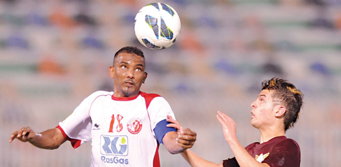 Action from El Jaish and Shamal match.