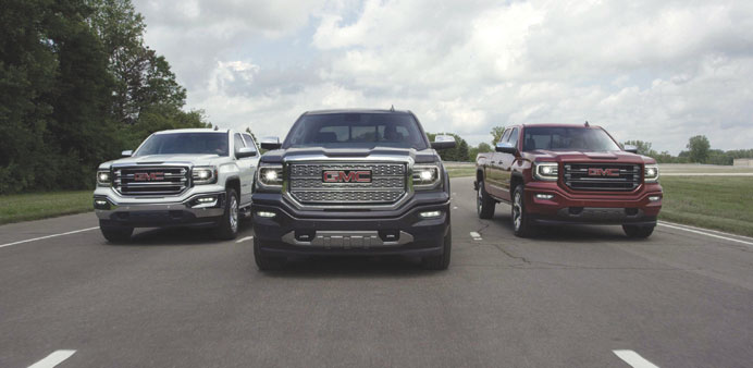 The 2016 GMC Sierra range - SLT, Denali and All Terrain.