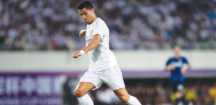 File picture of Real Madridu2019s Portugese forward Cristiano Ronaldo.