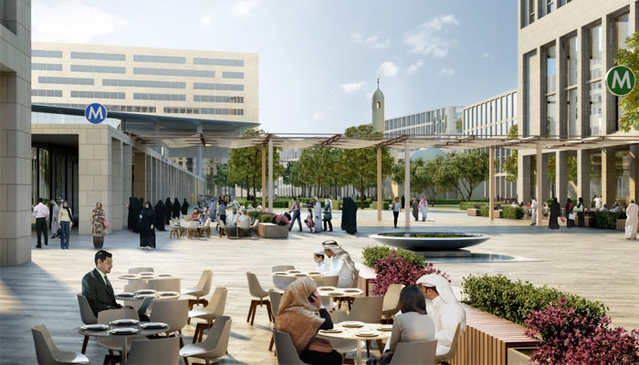 View of the proposed Hamad Bin Khalifa Medical City, Metro Square