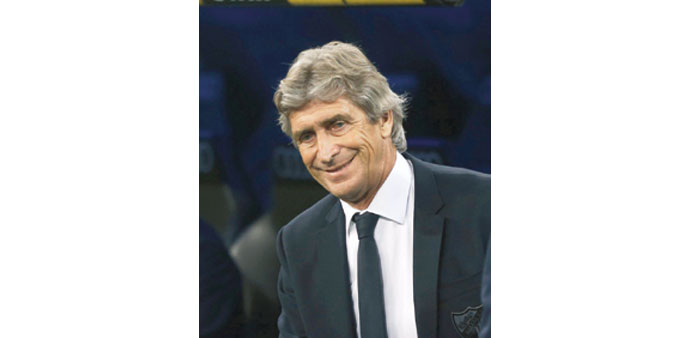 Malaga coach Pellegrini.