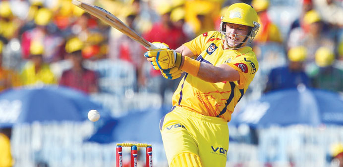 Chennai Super Kingsu2019 Michael Hussey in action during an Indian Premier League match against Kolkata Knight Riders in Chennai in April this year. (BCCI