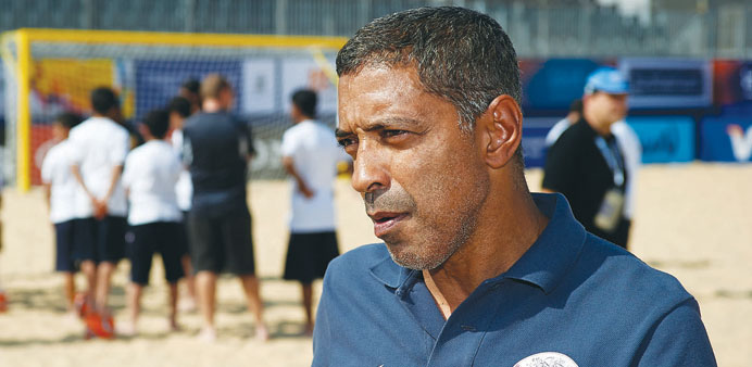 Qataru2019s head coach, Carlos Alberto Lisboa.