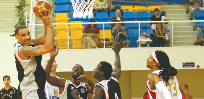 Action from Al Sadd and Al Rayyan match.