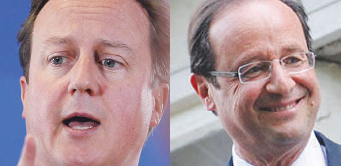 Premier Cameron  and President Hollande