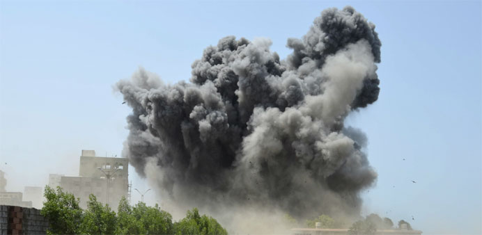 Saudi-led air strike in Yemen