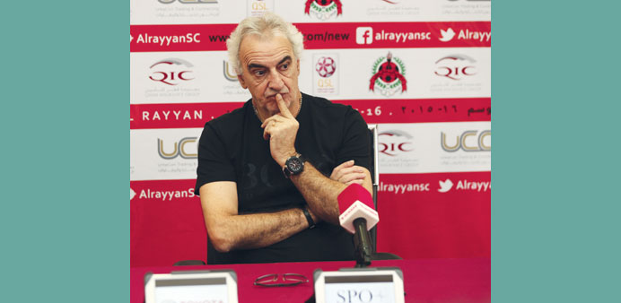 Al Rayyan coach Jorge Fossati.