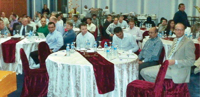 Officials and dignitaries at the event.