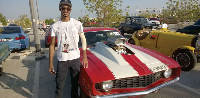 CNA-Q Engineering student Mohamed al-Khalaf and his 1969 Camaro Z28.