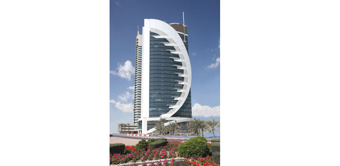 The Doha Bank Tower at West Bay.