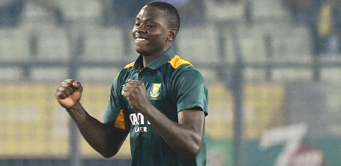  South Africau2019s Kagiso Rabada grabbed a hat-trick on his debut. (AFP)