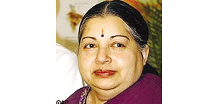 J Jayalalithaa