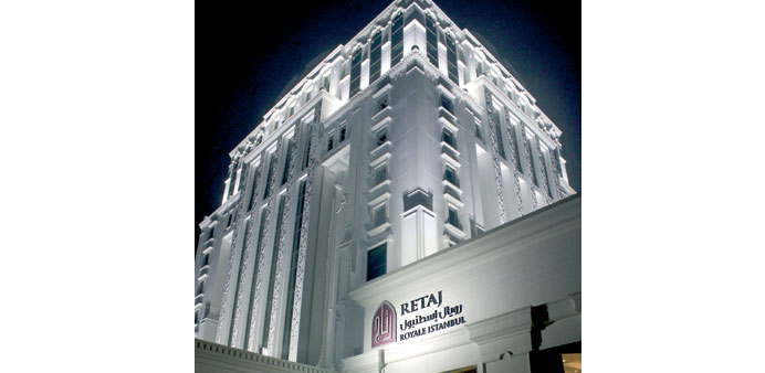 A  front view of Retaj Royale Istanbul Hotel.