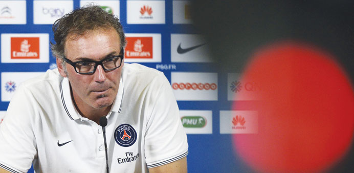 PSG coach Laurent Blanc