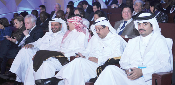 HE the Minister of Public Health Abdullah bin Khalid al-Qahtani attending the forum.