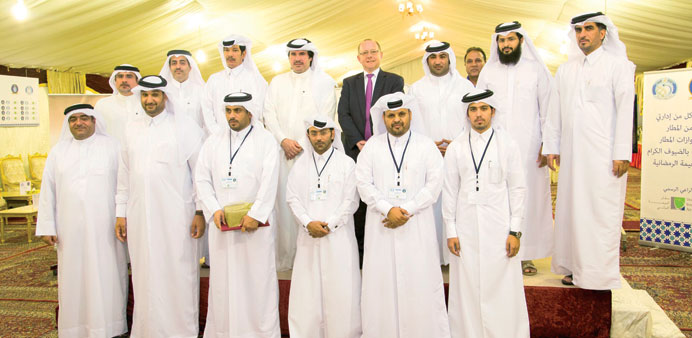 Officials of DIA and MoI at the Ramadan Tent.