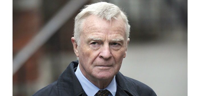 Former FIA president Max Mosley.