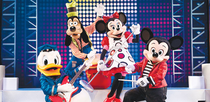 Fab Four: Micky, Minnie Mouse, Donald Duck and Goofy.
