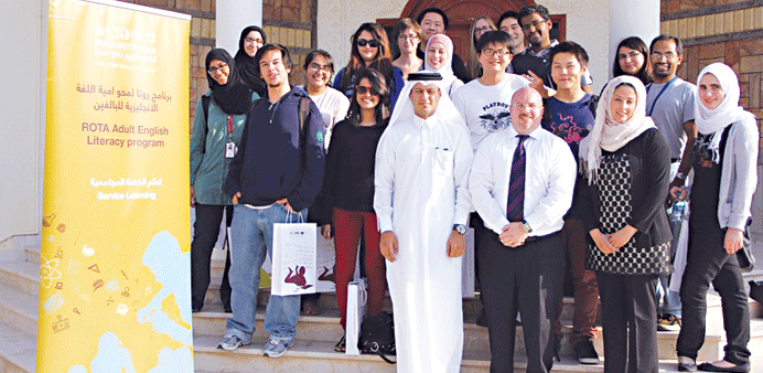  RAEL Literacy Trainers with ROTA officials. Below: A RAEL class in progress.