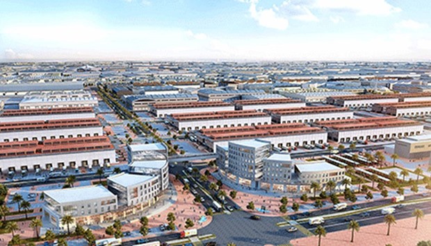 A computer generated image of the proposed Dubai Wholesale City.