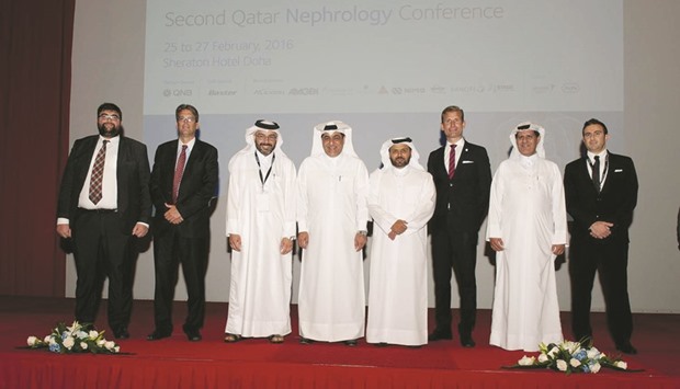 HMC officials and representatives of the sponsors at the conference.