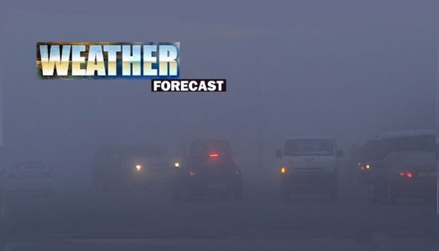 It will become misty to foggy in some areas by late Wednesday, when visibility may drop to 1km.