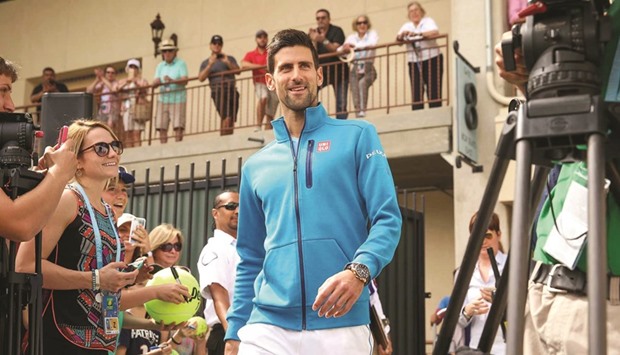World No. 1 Novak Djokovic.