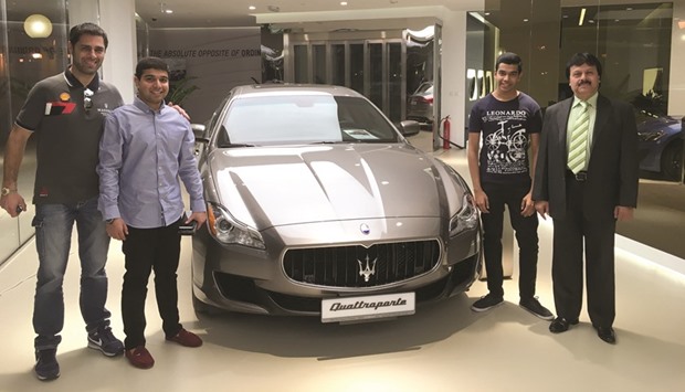 Some of the participants of the Maserati event.