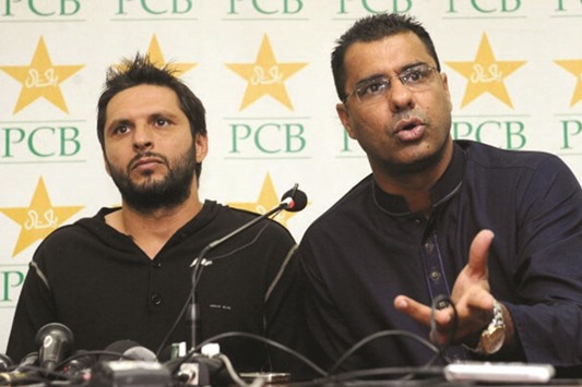 Pakistan coach Waqar Younis (right) said a controversy was being created out of nothing.