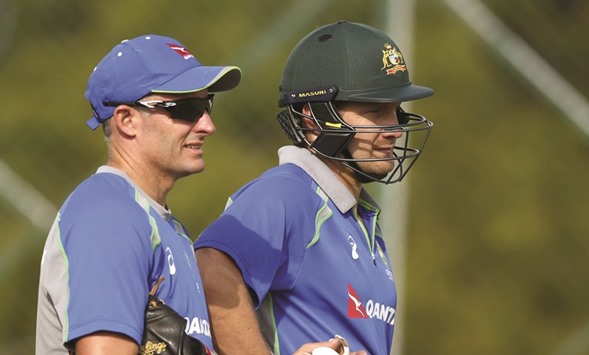Australian all-rounder Shane Watson (right) says his former teammate Mike Hussey would be an ideal addition to Australiau2019s full-time coaching ranks.