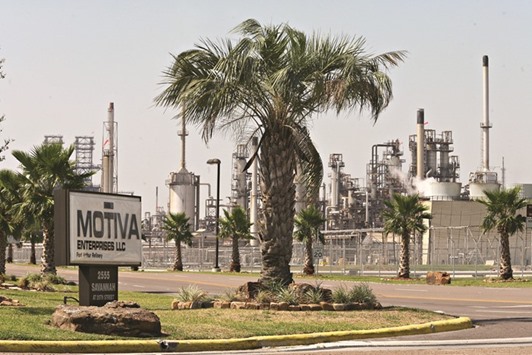 The Motiva refinery in Port Arthur, Texas. Aramco will retain the Motiva name and take ownership of the largest US refinery in Port Arthur along with 26 terminals and exclusive licence to sell fuel under the Shell brand across Texas and much of the US Midwest and Southeast.