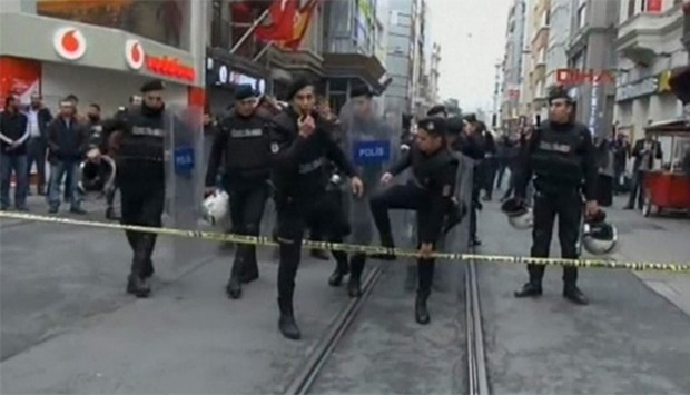 Two people killed after a suicide bombing in central Istanbul