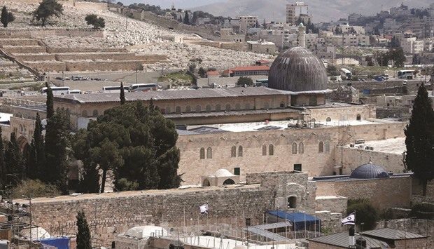 The Al Aqsa mosque in Jerusalemu2019s Old City. Jordan to set up security cameras around the mosque compound in the coming days to monitor any Israeli u201cviolationsu201d.