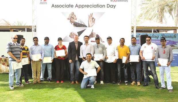 Several associates were recognised for their performance during 2015.