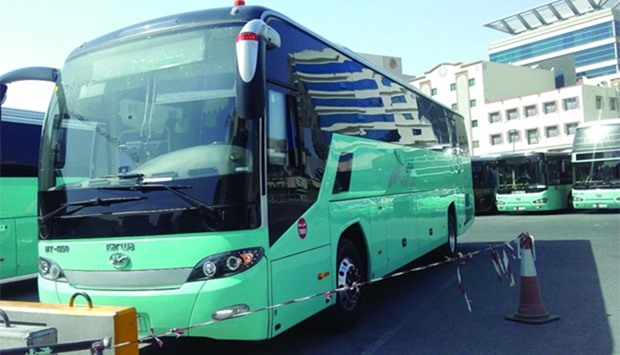 A luxury inter urban bus launched by Mowasalat.