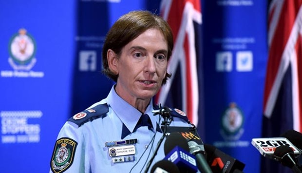 New South Wales (NSW) Police Deputy Commissioner Catherine Burn speaks during a media conference in Sydney on Tuesday.