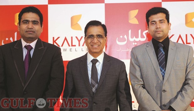 TS Kalyanaraman, flanked by Rajesh Kalyanaraman and Ramesh Kalyanaraman, addresses the media yesterday. PICTURE: Shemeer Rasheed