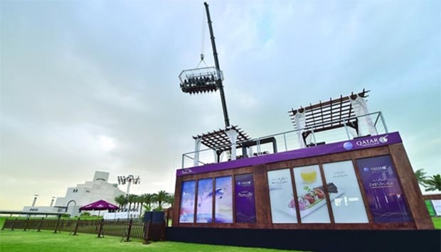 QA's signature Dinner in the Sky is one of the major activities at the QIFF