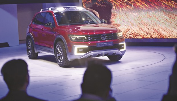 The Volkswagen Tiguan GTE Active concept is displayed at the 2016 North American International Auto Show in Detroit on January 11. In a statement Volkswagen said it is u201ccommitted to resolving the US regulatory investigation into the diesel emissions matter as quickly as possible.u201d