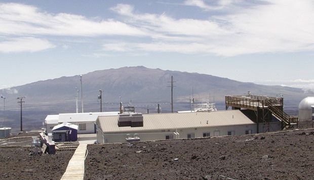 ALARMING: The annual growth rate of atmospheric carbon dioxide measured at NOAAu2019s Mauna Loa Observatory in Hawaii, as announced earlier this month, jumped by 3.05 parts per million during 2015, the largest year-to-year increase in 56 years of research.     Photo courtesy of National Oceanic and Atmospheric Administration